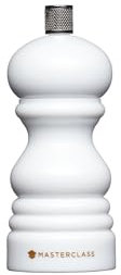 MasterClass - Macinapepe o macina sale con tappo intercambiabile, in plastica, bianco, 12 cm