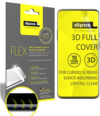dipos I 2X Schutzfolie 100% passend für OnePlus 7 Pro 5G Folie I 3D Full Cover Displayschutzfolie