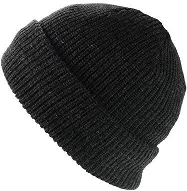Claus Modes Herren Grobgestrickte Mütze mit Thinsulate Futter, Farbe:dunkelgrau