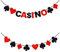Happyyami 2 Stück Banner Poker Spiel Banner Party Dekoration Favors Las, Vegas, Thema Party Zubehör 2