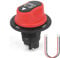 Jtron interruttore batteria auto 12v 50a 50v max 22mm con cavo batteria da 10awg 50cmx2 interruttore isolamento batteria on-off per auto RV barca moto