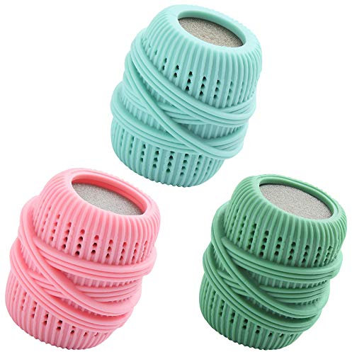 Balle Lavage Cylindrique Balle de Lavage Machine a Laver pour Doudoune Boule Machine à Laver Anti Poils pour les Soins Respectueux 3 Pièces