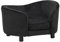 vidaXL Hundesofa Schwarz 69x49x40cm Plüsch Hundebett Hundecouch Katzensofa