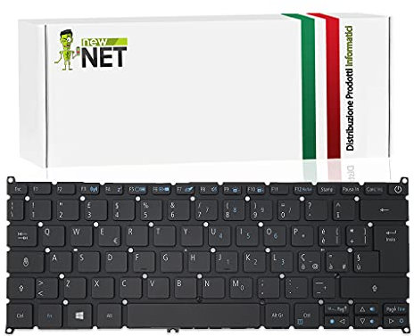 NewNet Keyboards - Tastiera Italiana Compatibile con Notebook Acer Swift 3 SF314-52 SF314-52G SF314-53G SF314-55G Retroilluminata
