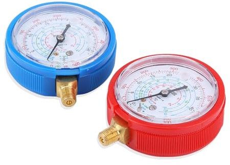 Manomètre haute basse pression automatique pour voiture, jauge de contrôle rapide de type à membrane réfrigérante A/C, kit de jauge haute et basse pression réfrigérant pour climatiseur R410A R134A R22