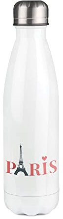 Bouteille Isotherme blanche au motif Paris Tour Eiffel 2