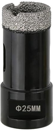 Vearter 25mm Dry Diamond Core Drill Bit, M14 Thread Connection Vacuum Brazed Masonry Hole Saw, Hollow Hole Cutter for Tile, Marble, Granite, Porcelain, Concrete and Quartz Stone