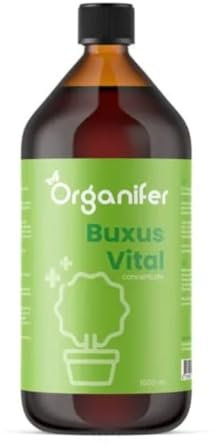 Buxus Vital 1000 Ml - Concentrado Para Setos De 100 Metros - Polilla Del Boj - Oruga Del Boj - Boj - Moho Buxbom - Resistente - Fertilizante - Fertilizante Para Plantas - Organifer