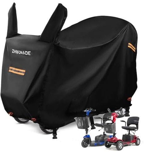 Cubierta para móvil eléctrica 420D Oxford, impermeable, protección contra la lluvia para silla de ruedas, cubierta protectora para silla de ruedas eléctrica, cubierta de lona para scooter E, a prueba