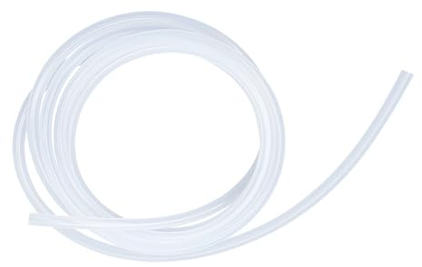 LAVMHAB Silicone Tubing Food Grade Hoses 2mm ID x 6mm OD 5m (16.4ft), Flexible Silicone Rubber Tubes Water Air Pipes