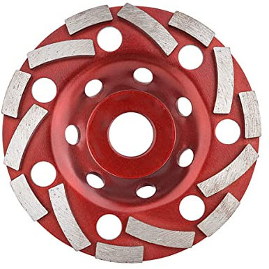 BomDog Mola per Lucidare, Mola a Tazza Diamantata Disco Abrasivo a Tazza Diamantata per Piastrelle Di Cemento per Smerigliatrici Angolari e Smerigliatrici per Cemento 125 Mm X 22,2 Mm