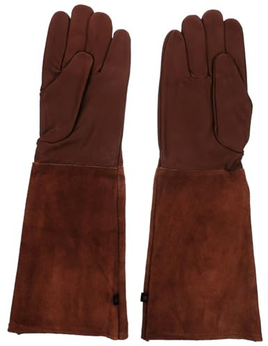 SEWOART 1 Paar Gartenhandschuhe Für Herren Und Damen Durchstichsichere Handschuhe Für Garten Und Arbeitsschutz Pflanzhandschuhe Aus Leder