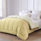 HOMEYA - Edredón de Fibra 170 gr/m2 - Edredón Relleno Nórdica Reversible de Dos Colores Cama 150, 240 x 220 cm - Suave, Transpirable, Ligera, 100% Poliérster, Beige y Camel