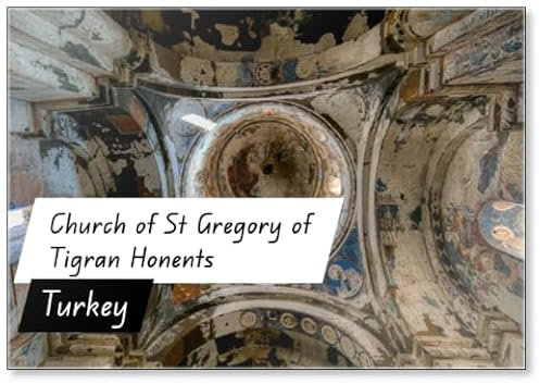 Kühlschrankmagnet Kirche des Heiligen Gregor von Tigran Honents Deckenfresken Ani archäologische Stätte Kars Türkei