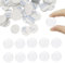 50 Pcs Gommini Paracolpi 25 mm Gommini Trasparenti Adesivi Gommini Antiscivolo Feltrini Adesivi Tamponi Antiscivolo per Porte Mobili Laptop Armadio Cassetti