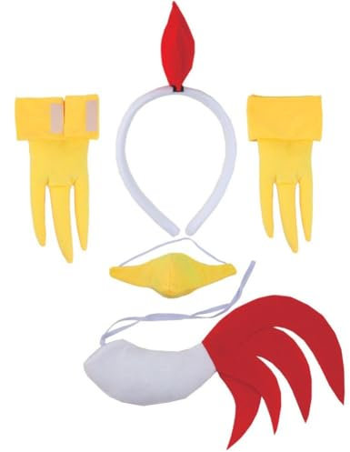 Huhn Kostüm Zubehör Hahn Haarband Bauernhof Tier Cosplay Zubehör Für Halloween Dress Up