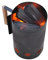 BESPORTBLE Parrilla de Carbón con Chimenea Mango Natural 6 Entradas Aislamiento Térmico Barbacoa de Carbón para Acampar al Aire
