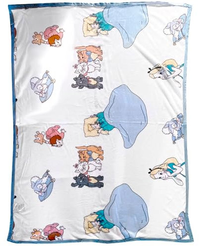 Cartoon Kuscheldecke aus Flanell (110x150 cm) - Super weiche & warme Sofadecke für Couch, Reise und Büro