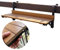 Balkon-Hängetisch, klappbar, Balkon-Stehtisch für Geländer, 80 x 26 cm, Balkonbar, Balkontisch zum Aufhängen, klappbarer Beistelltisch für den Außenbereich, Hängeschienen-Tische für Deck, Wandmontage