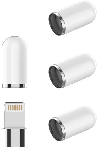 Tappi di ricambio (Set di 4) per Apple Pencil 1° Generazione Cappucci Matita per IPad 10° E Penna Adattatore Apple