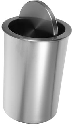 IMIKEYA Couvercle De Poubelle Rond En Acier Inoxydable Pour Fournitures De Cuisine Ensemble De Poubelles De Comptoir