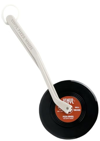 Pizza Wheel Cutter Vintage Vinyl Record - Novelty Gifts for Men Pizza Wheel Cutter Slicer - Novelty Gifts - Quirky Kitchen Aid - Gadgets for Men - Unique Gadget - Pizza Oven Accessories - by