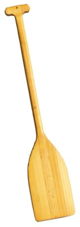 Perfeclan Holzpaddel 80cm - Leichtes Ruder für Kajak & Kanu - Natürliche Holzoptik - Ideal als Deko für Lake House, Gelb