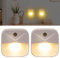 ExcellaElite 2 Pack Night Light Plug in Wall Motion Sensor Night Light, 3000K Warm, Brightness Adjustable, for Hallway, Bedroom, Bathroom