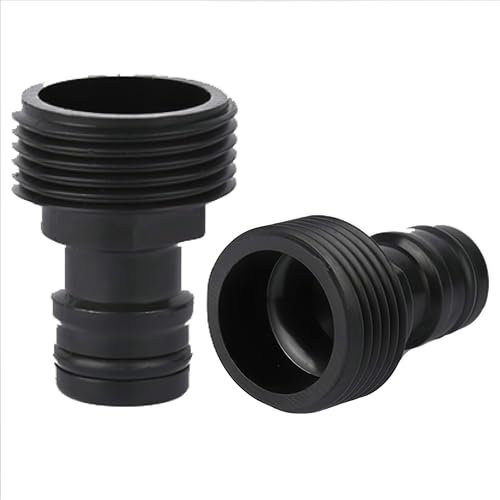 ZhiheHui 2 PCS Thread Water Tap Hose Adapter 3/4 Inch Male Hose Pipe Connector, Garden Tap Connector,Adapter for Irrigation Devices with Internal Thread 3/4