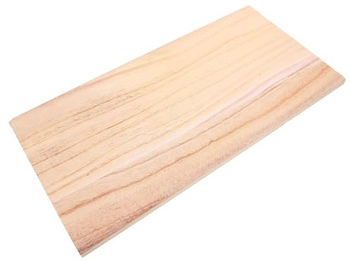 Hemobllo Planche Bois Massif Rectangulaire pour Étagère Et Séparateur Bois Brut pour Projet DIY Meuble Panneau Solide Polyvalent à Prix Abordable