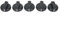 Confezione da 5 manopole di ricambio per fornelli a gas, per piano cottura, interruttore rotante, accessori di riparazione in plastica nera, diametro apertura 8 mm, diametro 4,3 cm, resistenti ai