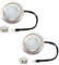 Suanzua Luces para Campana Extractora de 12 V CC y 2 W con Enchufe el Macho, Paquete de 2 X Luces LED Empotradas para Estufa de Armario, Bombilla para Cocina