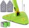 Mopa Triangular Giratoria 360º Autoescurrible 8 Recambios Lavables, Soporte de Pared Incluido