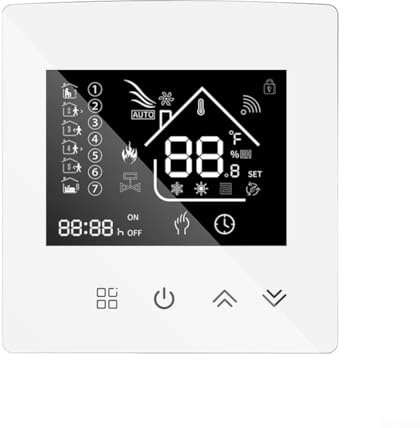 URPIZY Smart Thermostat For Floor Heating Systems | Electric & Hydronic Heating | 7-Day Programmable LCD Touchscreen | Easy DIY Installation(Water underfloor heating)