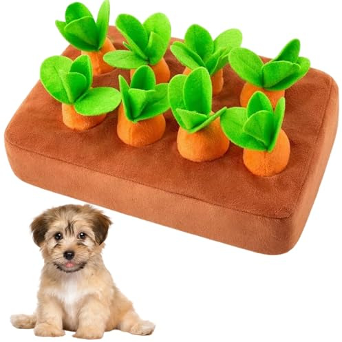 PjuQow Hundespielzeug, Schnüffelacker, Hunde Beschäftigungsspielzeug, Schnüffelspiele Hund Für Mentale Stimulation, Indoor Hundespielzeug Für Kleine Bis Große Hunde Und Kitten