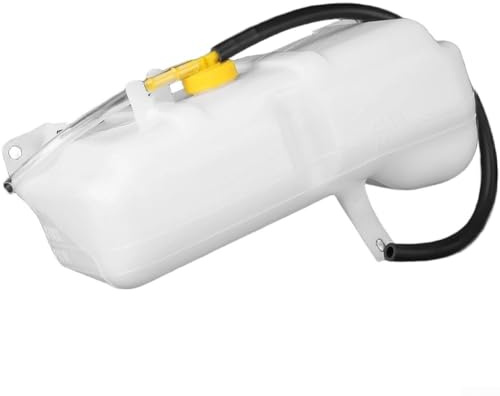 KHIronHive Tanque de tubo dual de la botella de desbordamiento del refrigerante para Nissan Patrol Y60 para Ford Maverick DA, OEM 17931-NI020DO, tanque de expansión plástico blanco