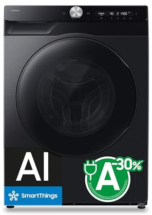 Samsung Lavasecadora 9kg/6kg Clase D/A WD90HG6U94BBU3 | AI Wash, Autodosificación, Ahorra hasta un 70% de energía con inteligencia artificial, Tecnología AI EcoBubble, Super Speed
