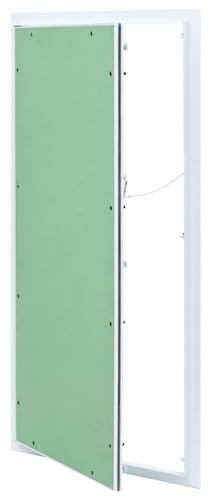 LoogCape Zugangsklappe Grün Silber 45 x 85 cm aus Aluminium Gipskarton für Innen- und Außenbereich, langlebige Wandabdeckung, einfache Montage, feuerfest, isolierend, wasserdicht, für Wartung