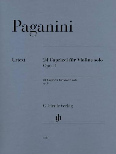 24 Capricci op 1. Violine: Besetzung: Violine solo (G. Henle Urtext-Ausgabe)