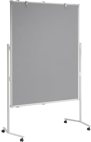 MAUL | Moderationstafel MAULpro | Textil-Oberfläche | grau | BxH 1200 x 1500 mm