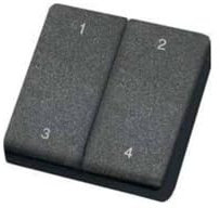 Eltako Funksensor Mini-Handsender, 1 Stück, reinweiß glänzend, FMH4S-WG