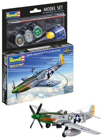 Revell Modellbausatz 64148 - Model Set P-51D Mustang im Maßstab 1:72