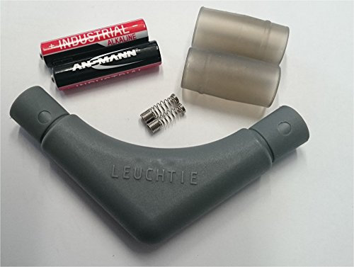 LEUCHTIE® Leuchthalsband Ersatzteilset grau I für LED Halsband Plus oder Premium für Hunde