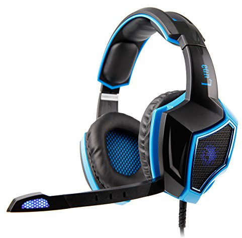 SADES SA-968 7.1 Luna Gaming Virtual Surround Sound Headset, Schwarz/Blau