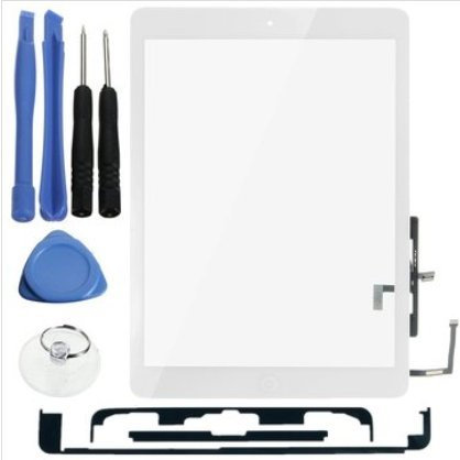 EsportsMJJ Écran Tactile De Remplacement D'Affichage À Cristaux Liquides avec Le Bouton À La Maison pour L'Ipad Air A1474/A1475-Blanc