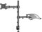HFTEK - HF282LM - Monitor Halter Tischhalterung für Bildschirme von 13 bis 27 Zoll mit VESA 75/100 - vollbeweglich - höhenverstellbar + Halterung für Laptop - Notebook - Tablet - iPad