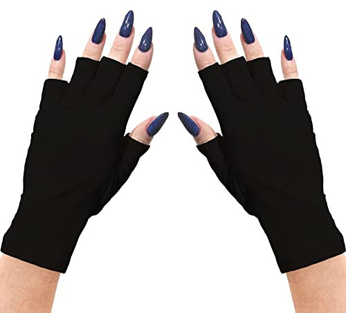 ManiGlovz - Los guantes de uñas originales con protección UV UPF 50+ | Guantes de manicura de gel y guantes antiUV sin dedos para mujer | Se pueden utilizar como guantes de protección solar para