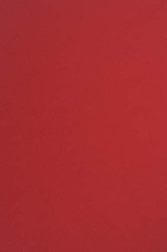 Netuno 50 Blatt Tonpapier Rot DIN A4 210× 297 mm 115g Sirio Color Lampone rotes Bastelpapier Kreativpapier Weihnachten Hochzeit Geburtstag Einladungen Bastelbogen rot Feinpapier farbig bedruckbar