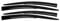4X Windabweiser Regenabweiser kompatibel mit VW Golf 4 Schrägheck 1998-2003 Acryl Dunkel