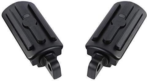 XMT-MOTOR Repose-pieds Universels 10mm de Moto Compatible avec Harley Road King FLHR 1995-2020 Road Glide 2015-2020 (Noir mat)